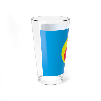 Flag of Yokohama Aomori no text (Japan) Pint Glass 16oz