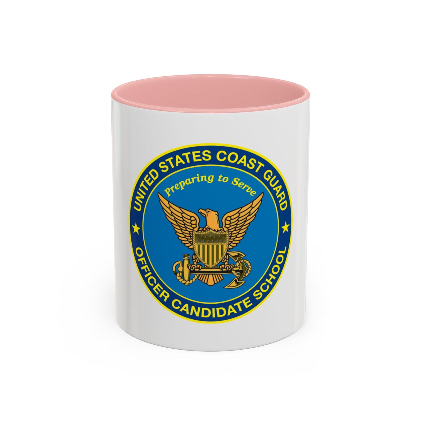 USCG Officer Candidate School (U.S. Coast Guard) Accent Coffee Mug
