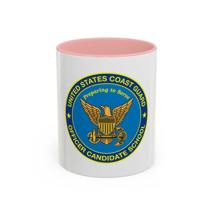 USCG Officer Candidate School (U.S. Coast Guard) Accent Coffee Mug