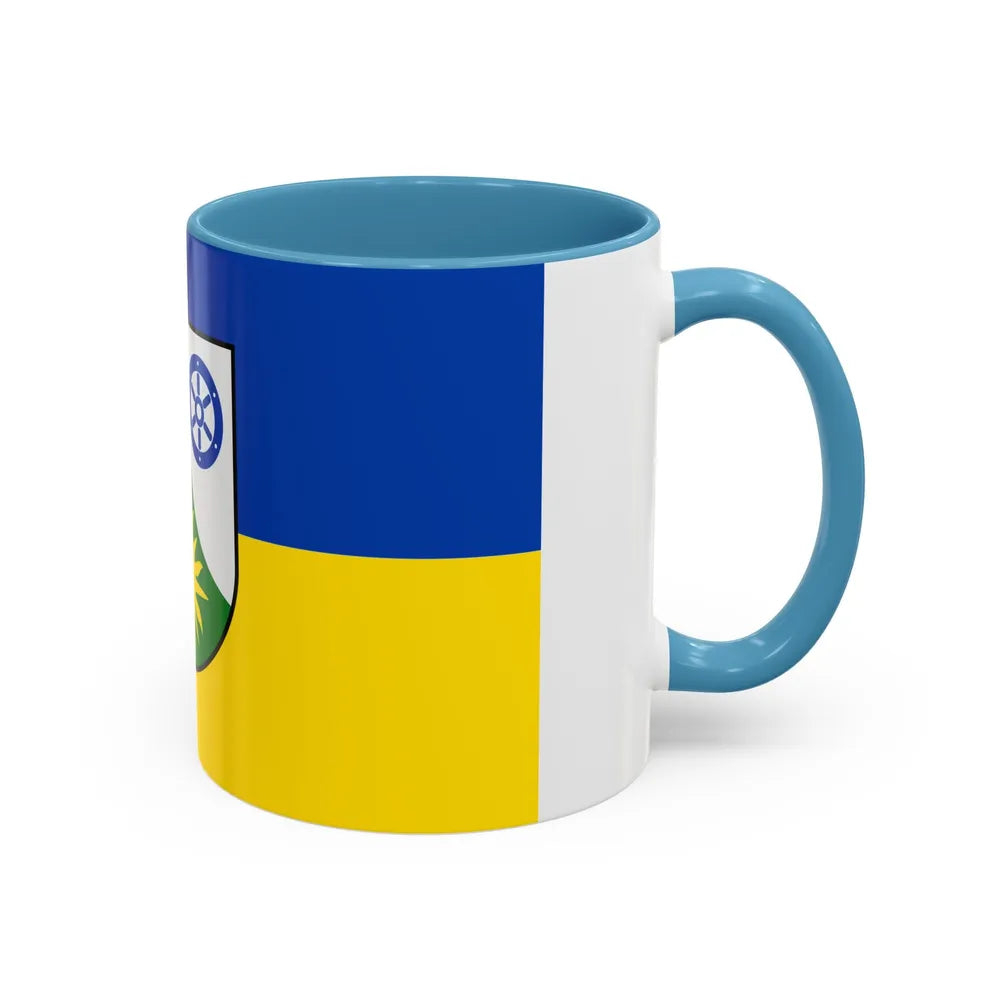 Flag of Donnersbergkreis Germany - Accent Coffee Mug-Go Mug Yourself