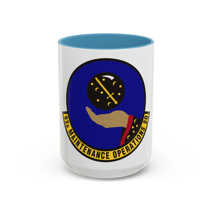 92 Maintenance Operations Squadron AMC (U.S. Air Force) Accent Coffee Mug