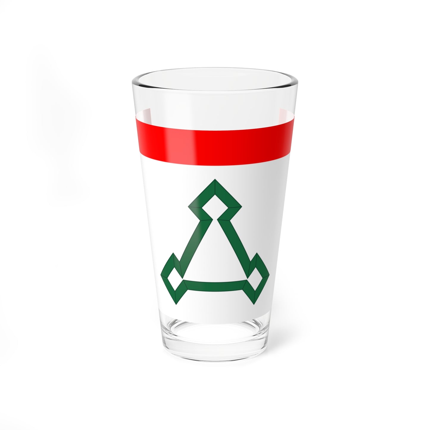 Flag of Volokolamsk city Moscow oblast (Russia) Pint Glass 16oz