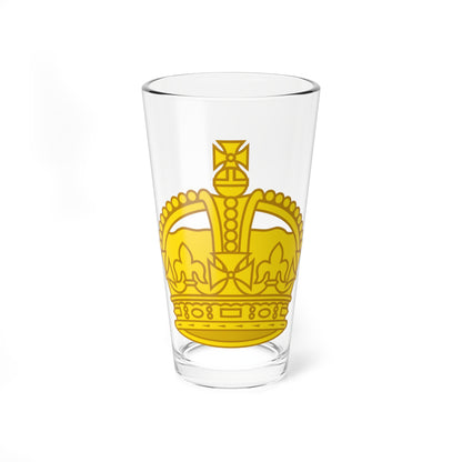 1901 pattern Tudor Crown gold (United Kingdom) (Military Rank) Pint Glass 16oz