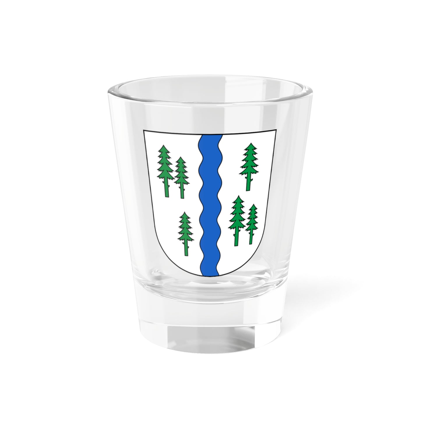 Neckertal-blazon (Switzerland) (Coat of Arms) Shot Glass 1.5oz