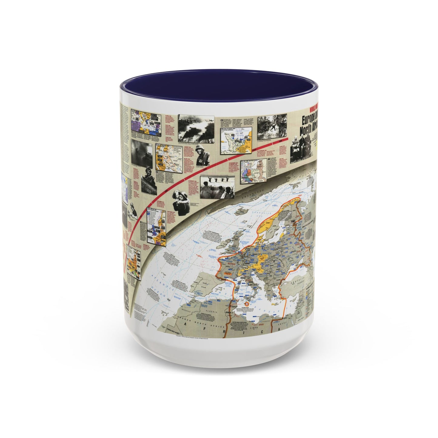 Tasse à café Accent Seconde Guerre mondiale - Europe et Afrique du Nord (1991) (Carte)