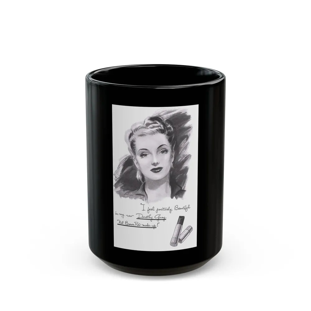 Dorothy Gray advertisement (2), 1941 - Black Coffee Mug-15oz-Go Mug Yourself