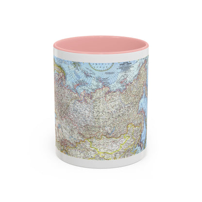 Russia - Eastern Soviet Union (1967) (Map) Accent Coffee Mug