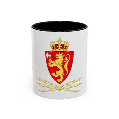 Coat of arms of the Norwegian Telegraph Administration - Accent Coffee Mug