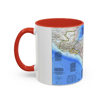 Central America (1986) (Map) Accent Coffee Mug-Go Mug Yourself