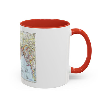 India and Burma (1946) (Map) Accent Coffee Mug