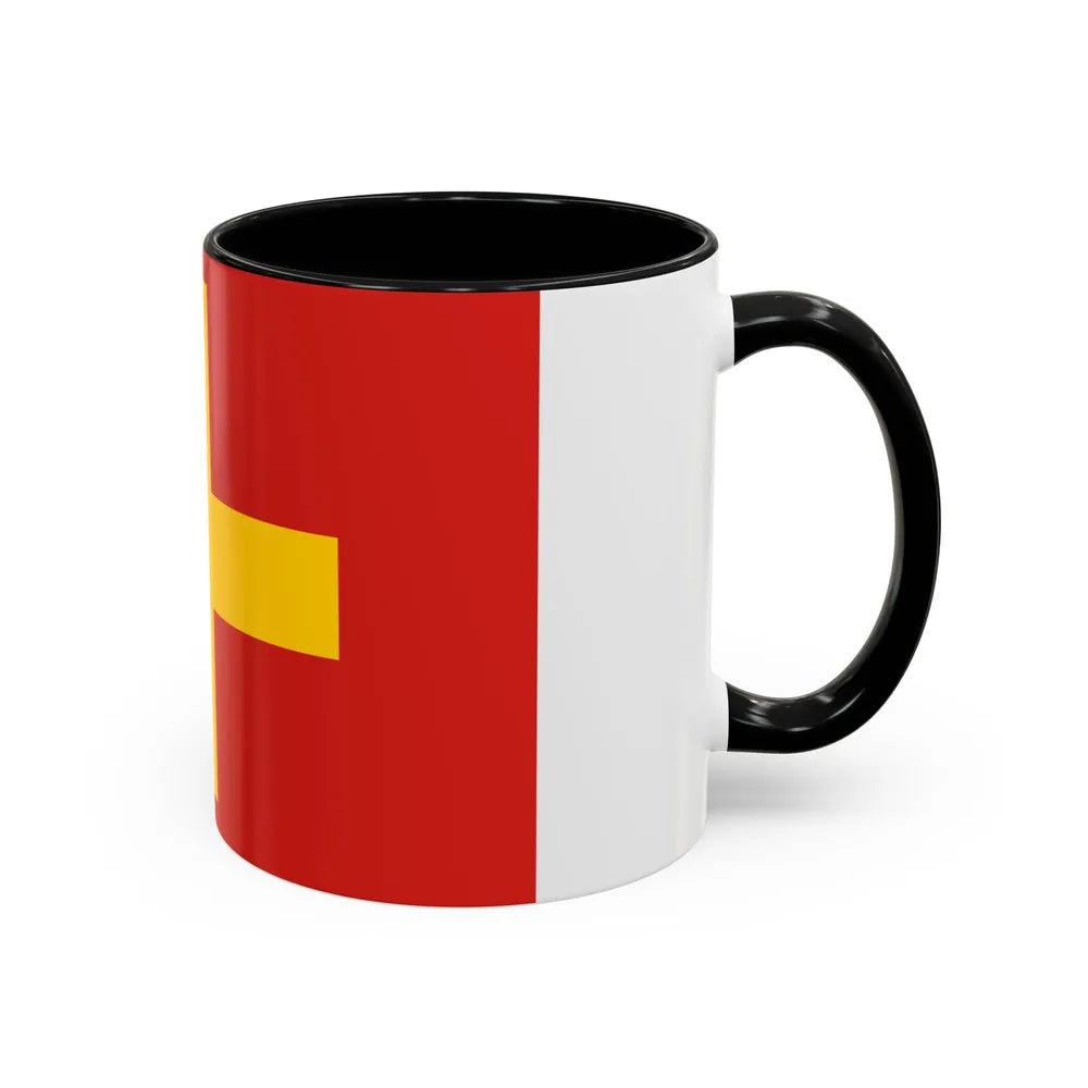 Flag of Ancona Italy - Accent Coffee Mug-Go Mug Yourself