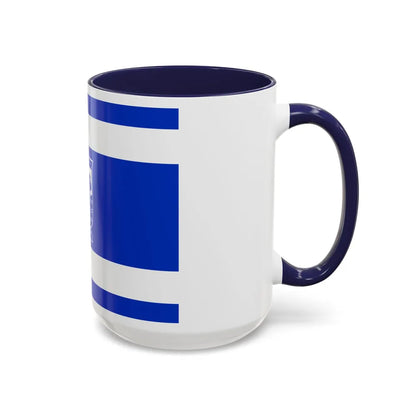 Flag of Holon Israel - Accent Coffee Mug-Go Mug Yourself