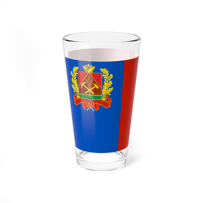Flag of Kemerovo oblast 2002 (Russia) Pint Glass 16oz