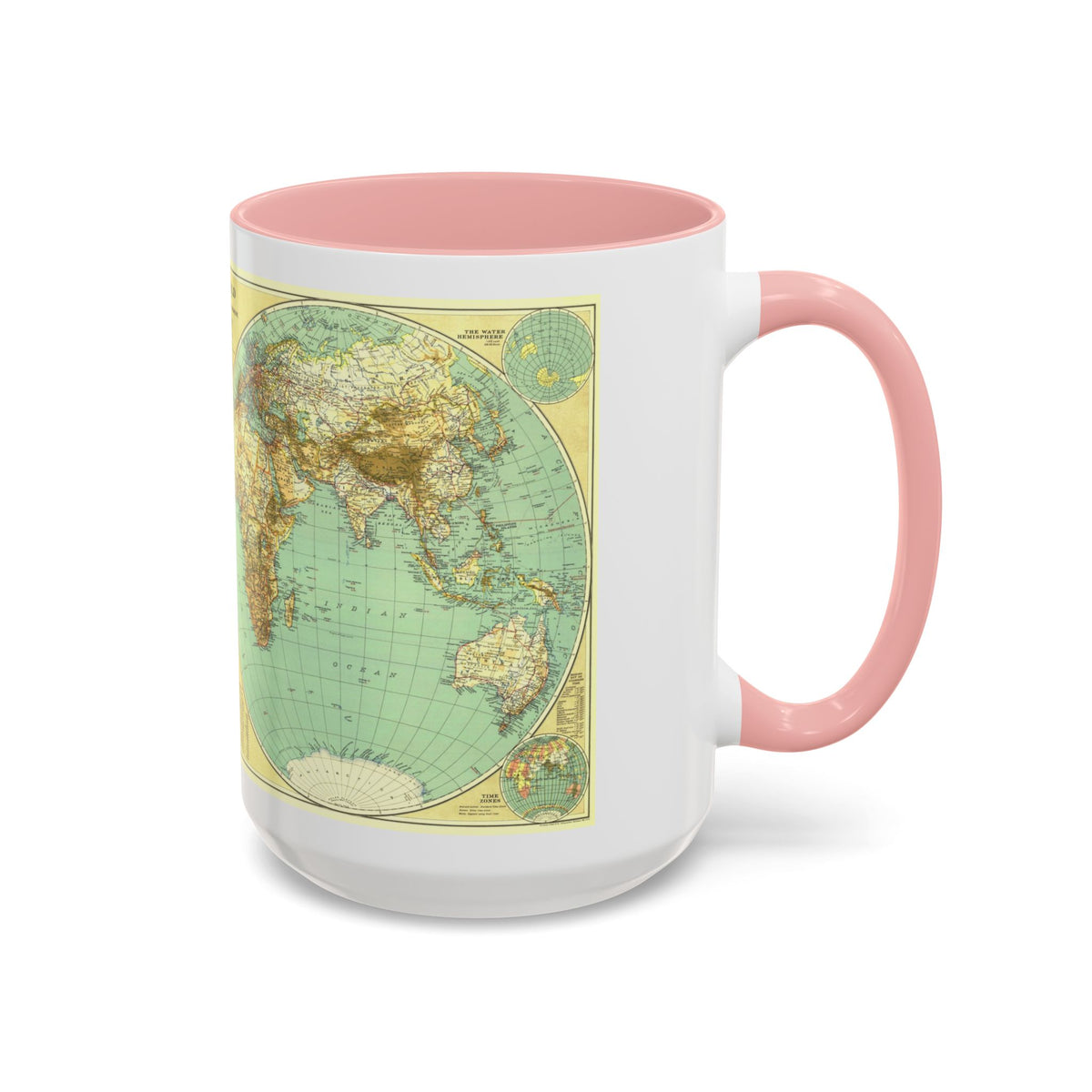 World Map (1935) (Map) Accent Coffee Mug