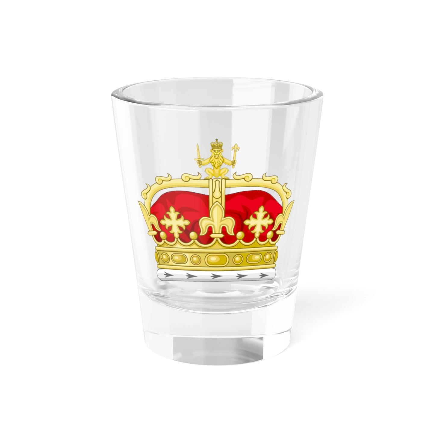 Heraldic crown of the Lord Lyon (United Kingdom) (Coat of Arms) Shot Glass 1.5oz