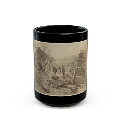 A Shattered Caisson, Fredericksburg, Va.(2) (U.S. Civil War) Black Coffee Mug