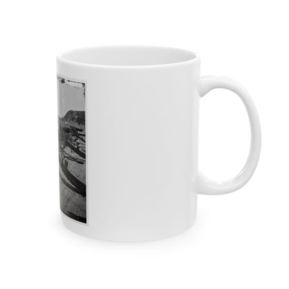 Morris Island, S.C. Battery Of 100-Pdr. Parrott Guns Inside Fort Putnam (U.S. Civil War) White Coffee Mug