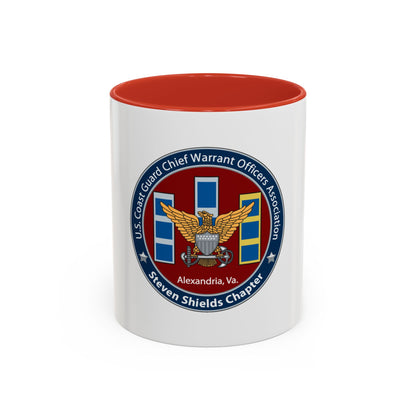USCG CWO Assoc Steven Shields Chapter (U.S. Coast Guard) Accent Coffee Mug