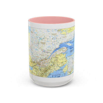Canada - Quebec 1 (1991) (Map) Accent Coffee Mug