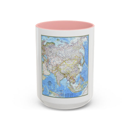 Asia (1971) (Map) Accent Coffee Mug