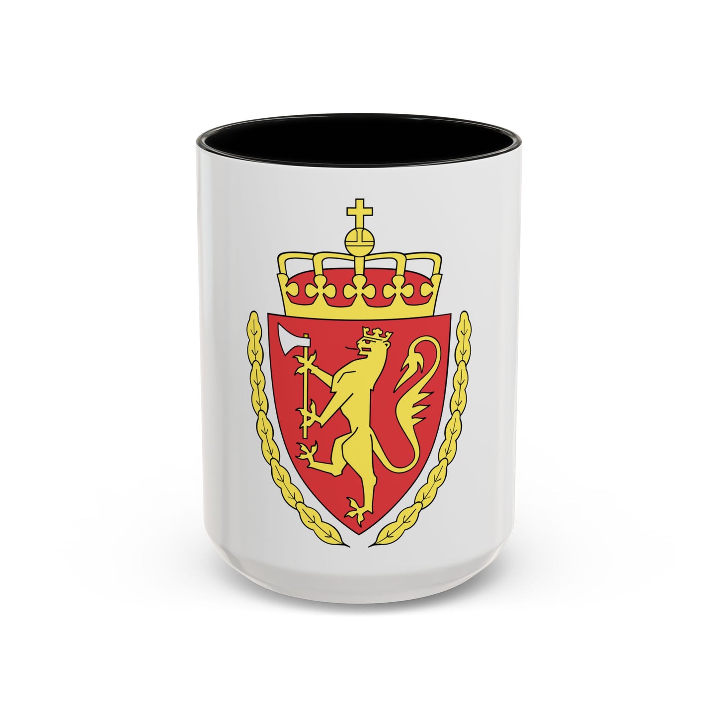 Coat of arms of the Norwegian Customs Service - Accent Coffee Mug
