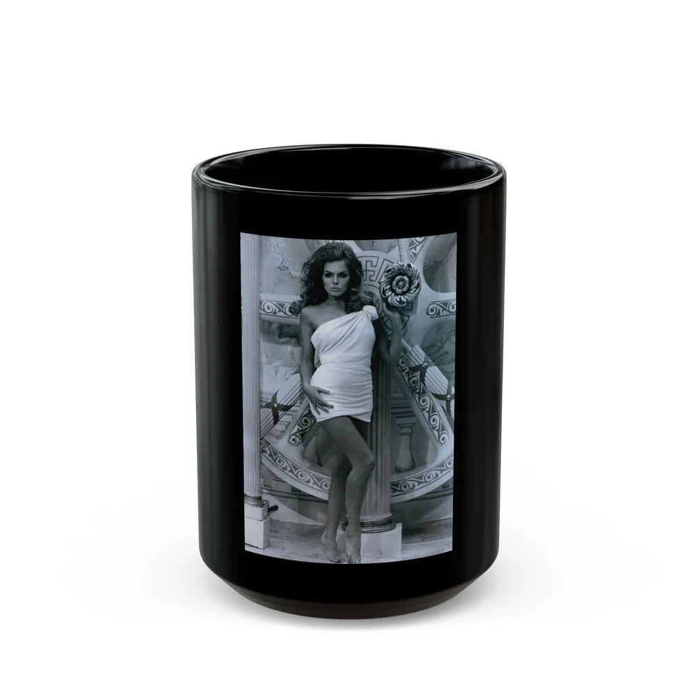 Julie Ege #259 (Vintage Female Icon) Black Coffee Mug-15oz-Go Mug Yourself