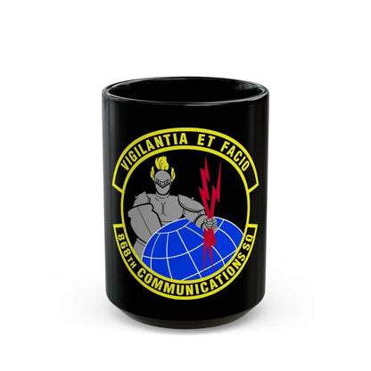 868th Communications Squadron (U.S. Air Force) Black Coffee Mug-15oz-Go Mug Yourself