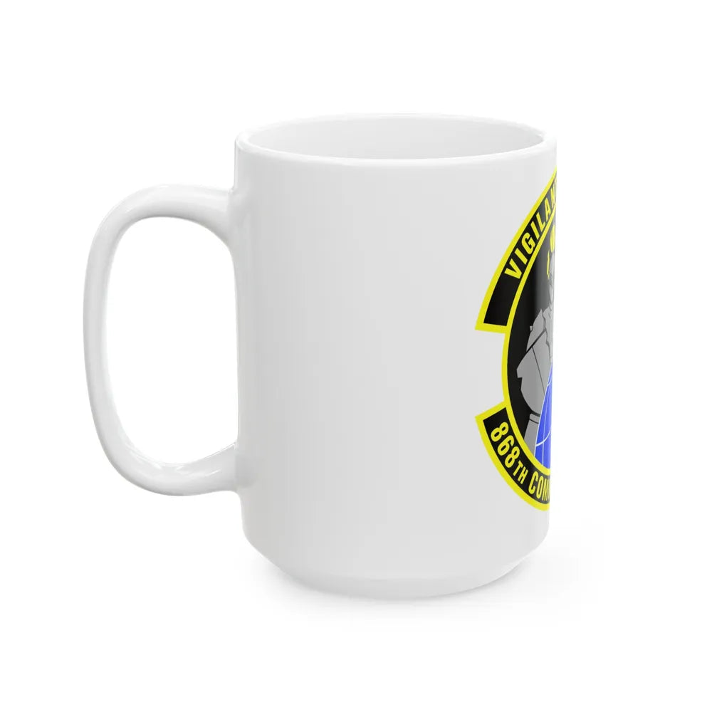 868th Communications Squadron (U.S. Air Force) White Coffee Mug-Go Mug Yourself