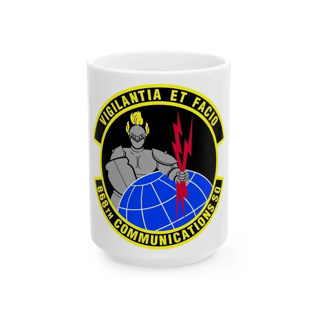 868th Communications Squadron (U.S. Air Force) White Coffee Mug 15oz - Go Mug Yourself