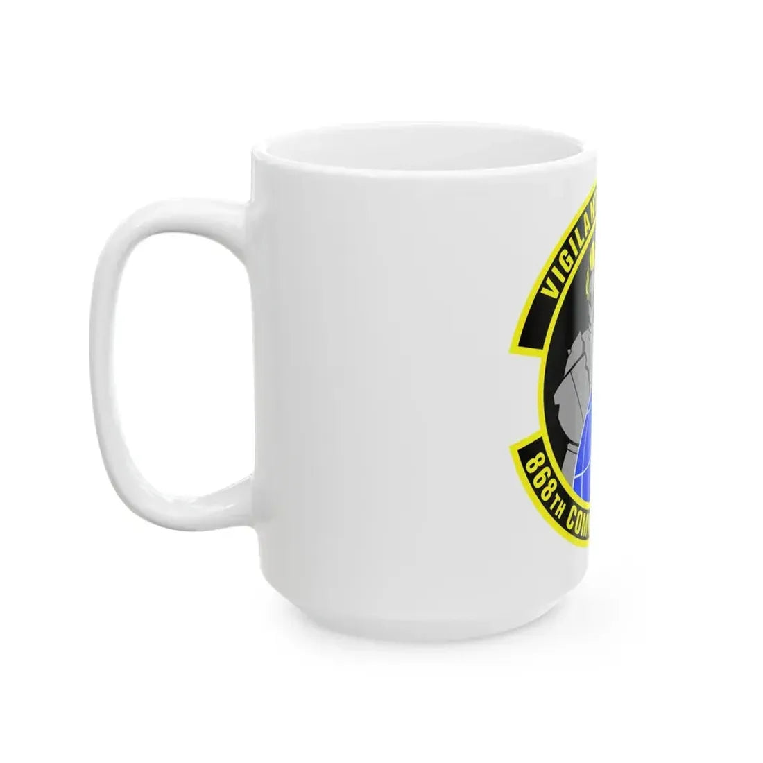868th Communications Squadron (U.S. Air Force) White Coffee Mug - Go Mug Yourself