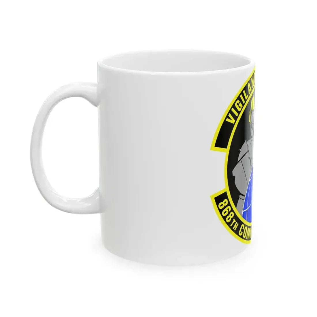 868th Communications Squadron (U.S. Air Force) White Coffee Mug - Go Mug Yourself
