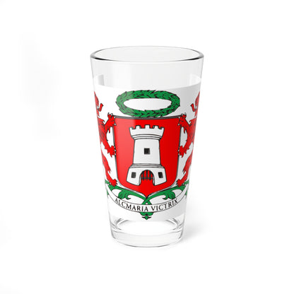 Wapen van Alkmaar bewerkt (Netherlands) (Coat of Arms) Pint Glass 16oz