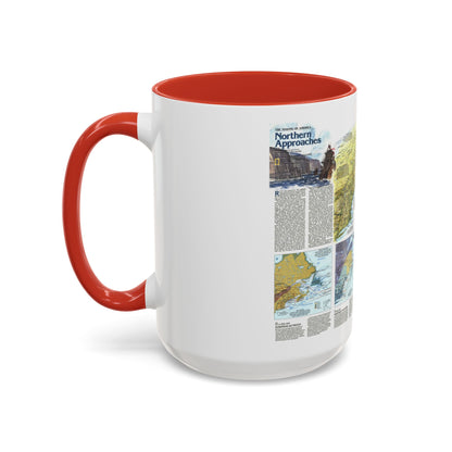 USA - Northern Approaches 2 (1985) (Map) Accent Coffee Mug