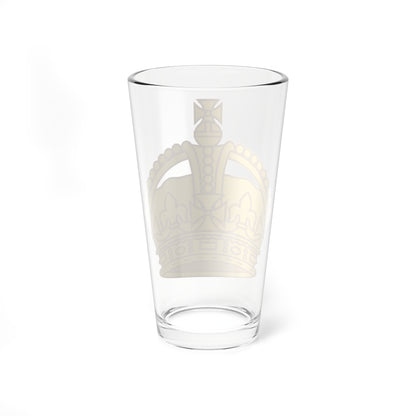 1901 pattern Tudor Crown gold (United Kingdom) (Military Rank) Pint Glass 16oz