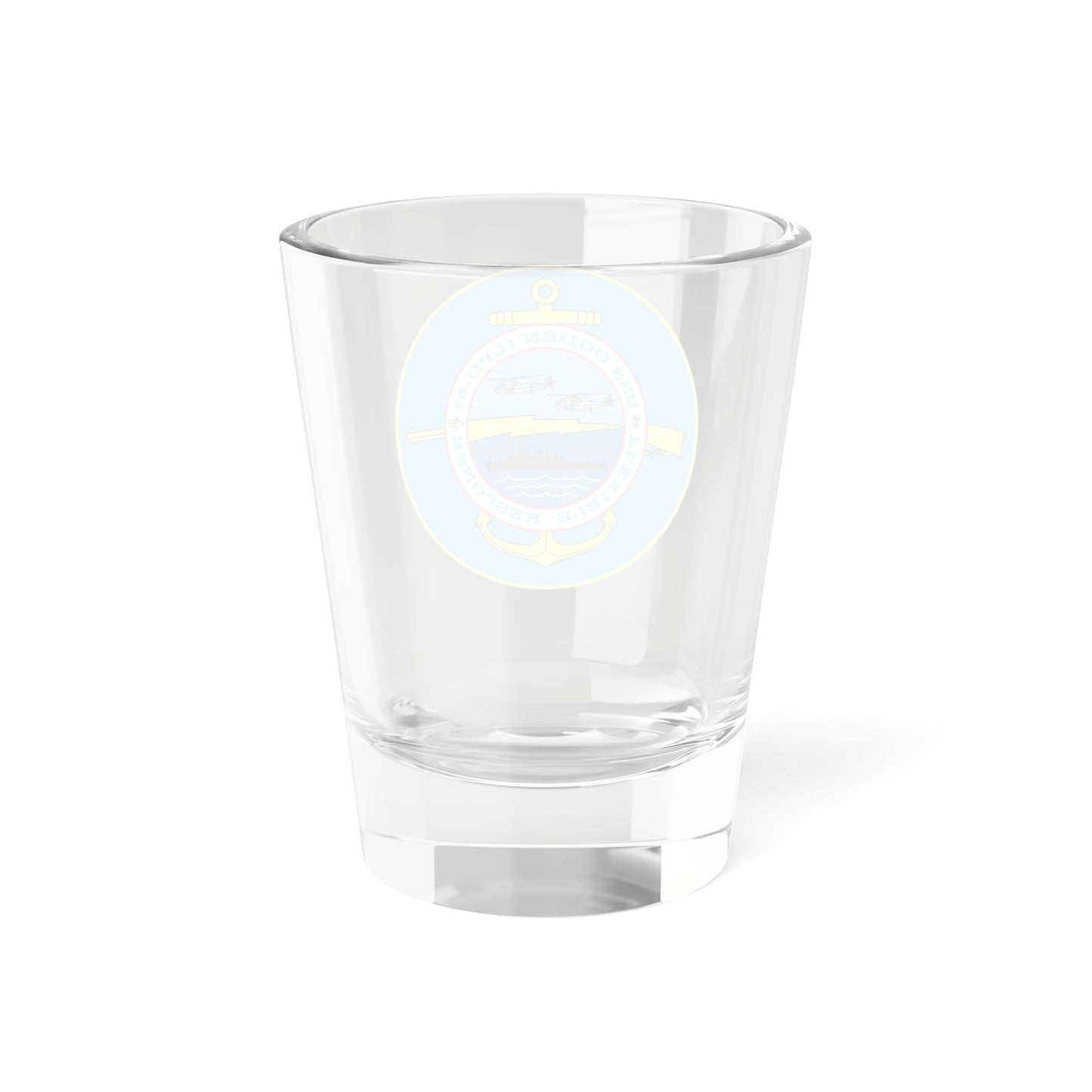 Verre à liqueur USS OGDEN LPD 5 à réponse flexible (US Navy) 1,5 oz