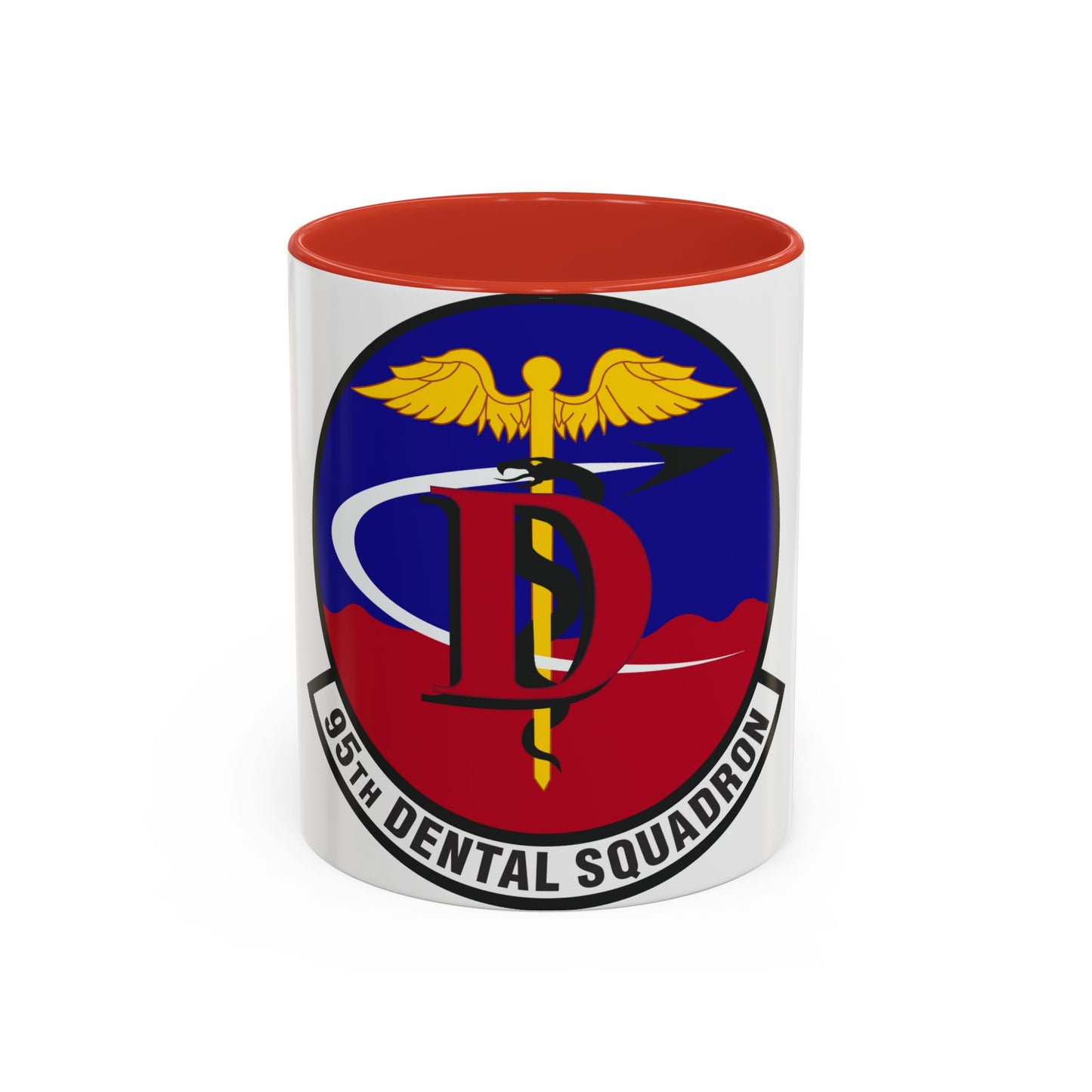 Tasse à café décorative du 95e escadron dentaire (US Air Force)