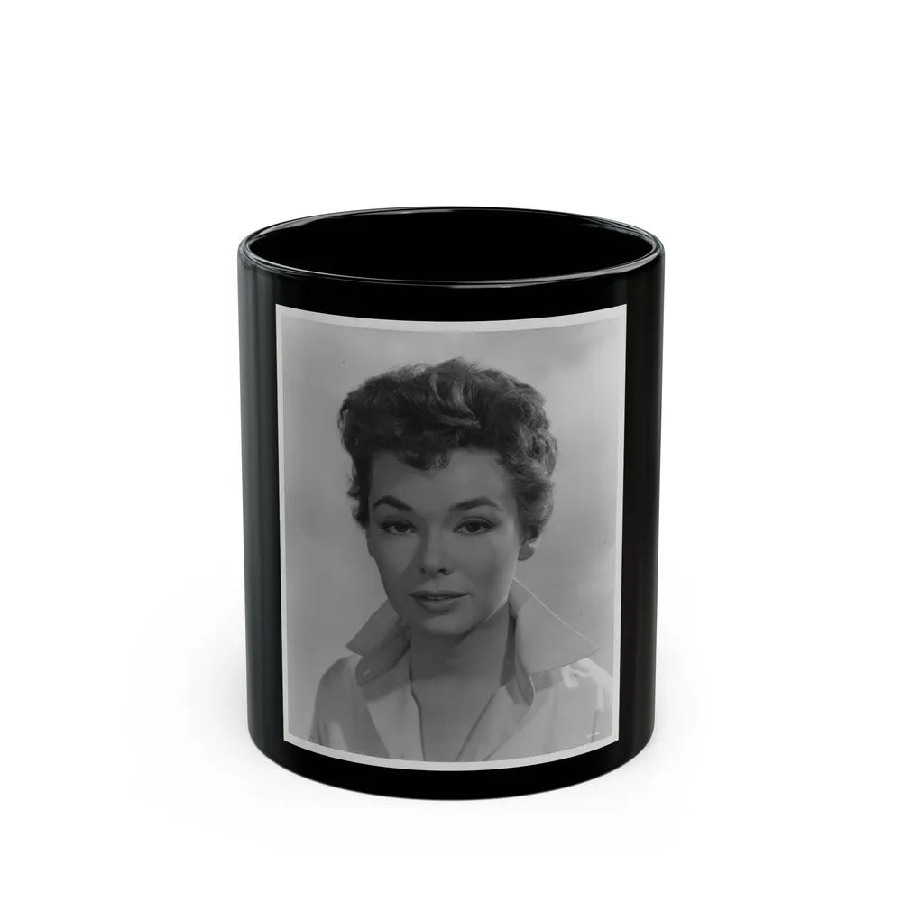 Barbara Rush #139 (Vintage Female Icon) Black Coffee Mug-11oz-Go Mug Yourself