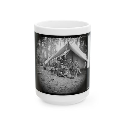 Brandy Station, Virginia. Major William Riddle And Friends. Headquarters, Army Of The Potomac (U.S. Civil War) White Coffee Mug