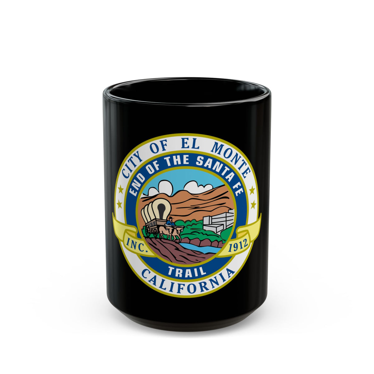 Seal of El Monte California - Black Coffee Mug