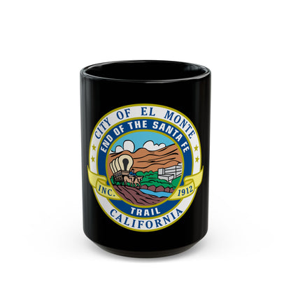 Seal of El Monte California - Black Coffee Mug