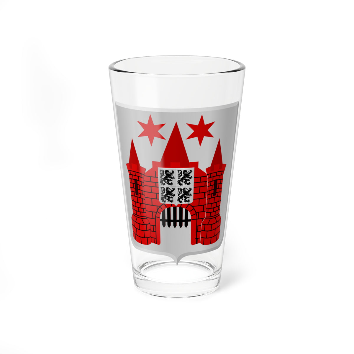 Marche-en-Famenne wapen 1841 (Belgium) (Coat of Arms) Pint Glass 16oz