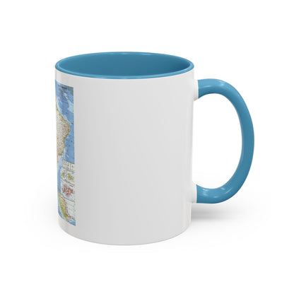 South America (1960) (Map) Accent Coffee Mug