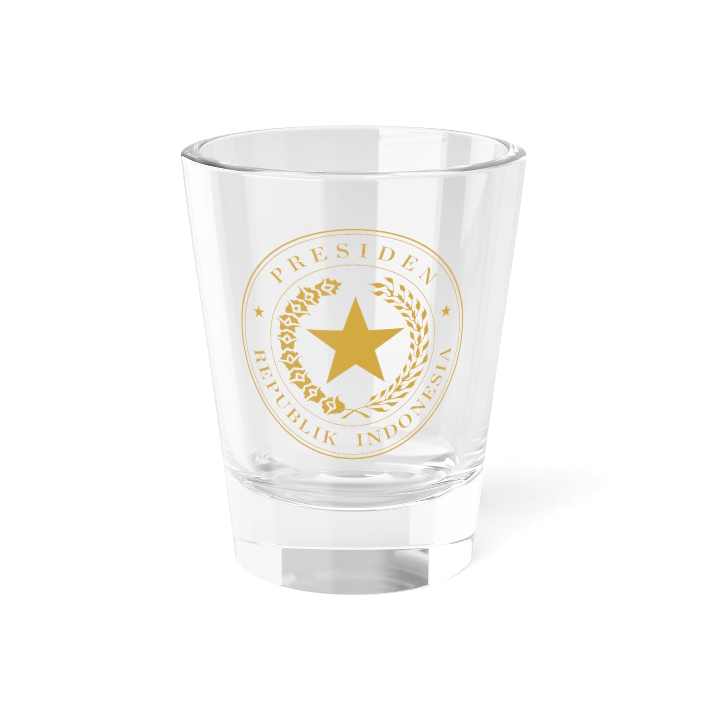 Indonesian Presidential Seal gold (Indonesia) (Coat of Arms) Shot Glass 1.5oz
