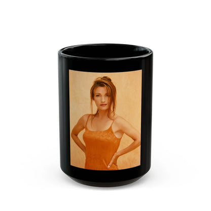 Jane Seymour #09 (Vintage Female Icon) Black Coffee Mug-15oz-Go Mug Yourself