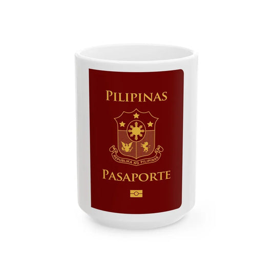 Regular Philippine Passport - White Coffee Mug-15oz-Go Mug Yourself