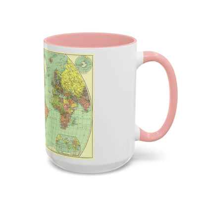 World Map (1932) (Map) Accent Coffee Mug-Go Mug Yourself