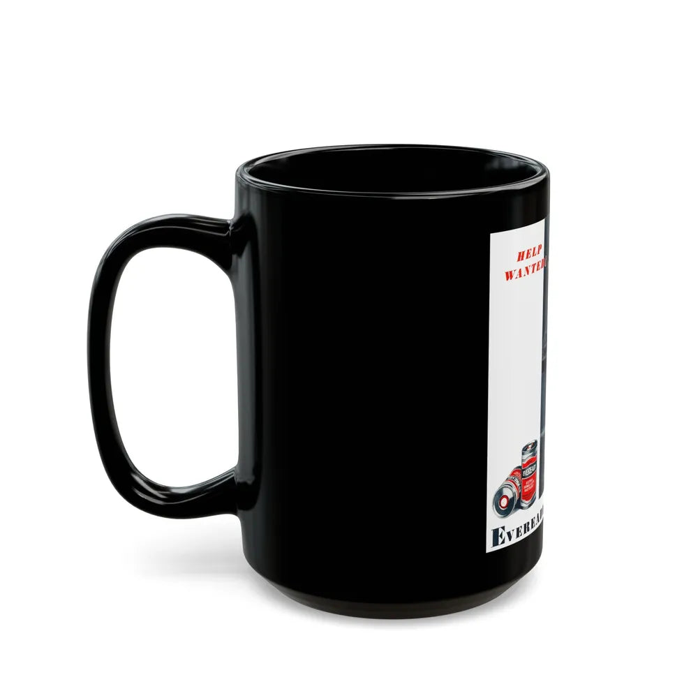 Eveready Batteries advertisement - Black Coffee Mug-Go Mug Yourself