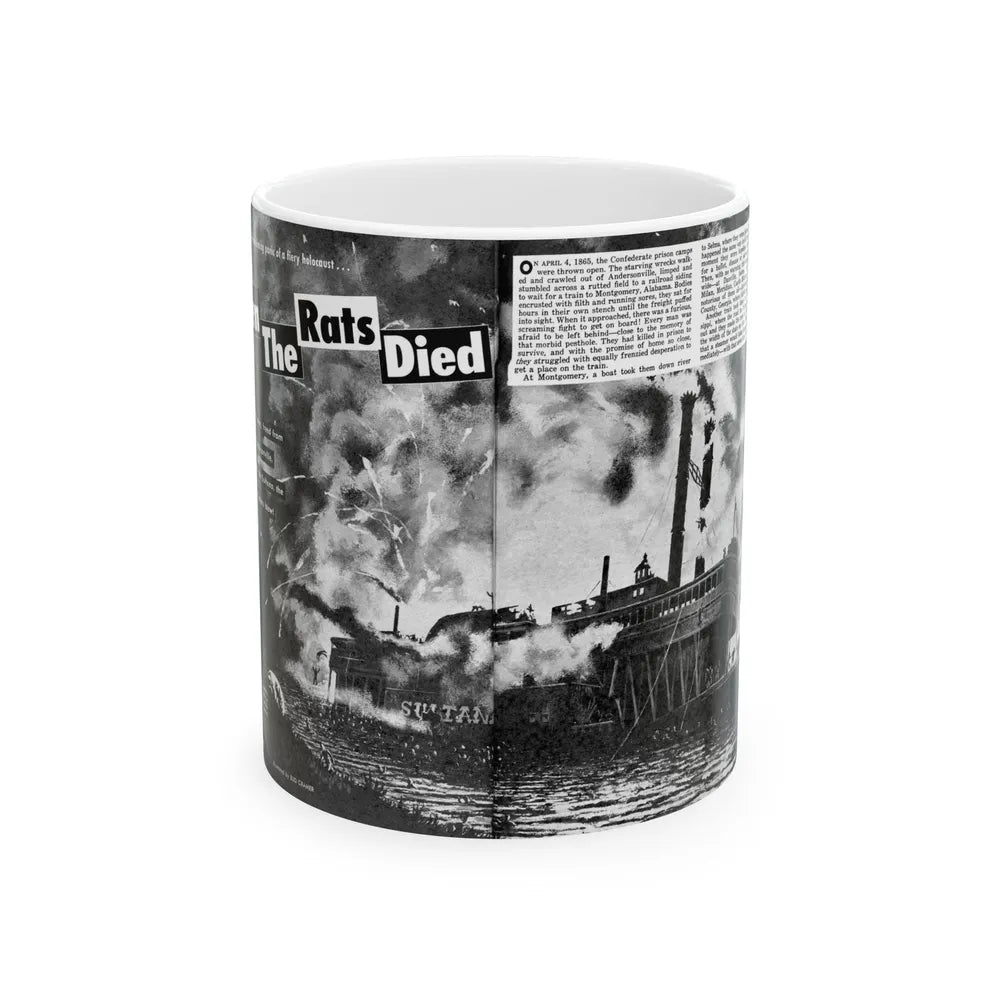 Even The Rats Died, Real Men magazine, December 1958 - White Coffee Mug-11oz-Go Mug Yourself