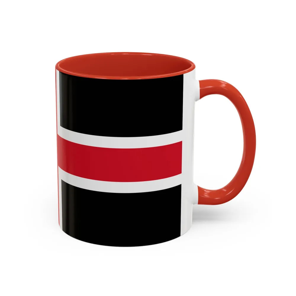 Flag of Durham UK - Accent Coffee Mug-Go Mug Yourself