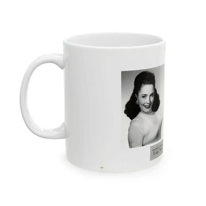 Evelyn West #22 - (Vintage Female Icon) White Coffee Mug-Go Mug Yourself